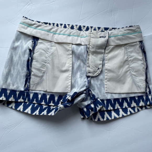 J. Crew Shorts Chevron Ikat Stretch Chino Style 37569 Size 4 - Picture 5 of 8